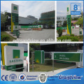Gas station outdoor pylon sign with LED display